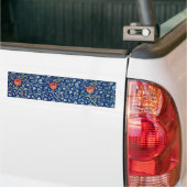 William Morris Medway Blue Floral Bumpersticker (Op Truck)