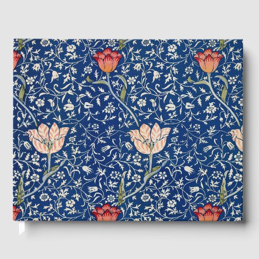 William Morris Medway Blue Floral Gastenboek (Voorkant)