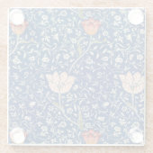 William Morris Medway Blue Floral Glazen Onderzetter (Achterkant)