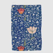 William Morris Medway Blue Floral Golfhanddoek (Voorkant)