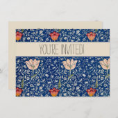 William Morris Medway Blue Floral Kaart (Voorkant / Achterkant)