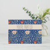 William Morris Medway Blue Floral Kaart (Staand voorkant)