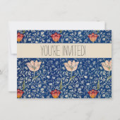 William Morris Medway Blue Floral Kaart (Voorkant)