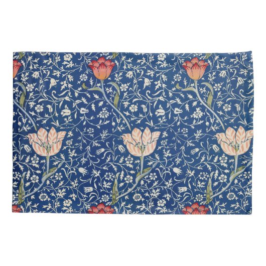 William Morris Medway Blue Floral Kussensloop (Achterkant)