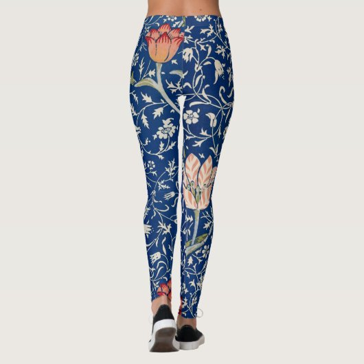 William Morris Medway Blue Floral Leggings (Achterkant)