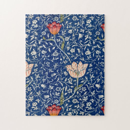 William Morris Medway Blue Floral Legpuzzel (Verticaal)