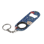William Morris Medway Blue Floral Mini Flessenopener (Voorkant Gekanteld)