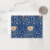 William Morris Medway Blue Floral Notitiekaartje (Voorkant / Achterkant in situ)