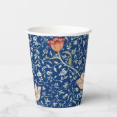William Morris Medway Blue Floral Papieren Bekers (Achterkant)