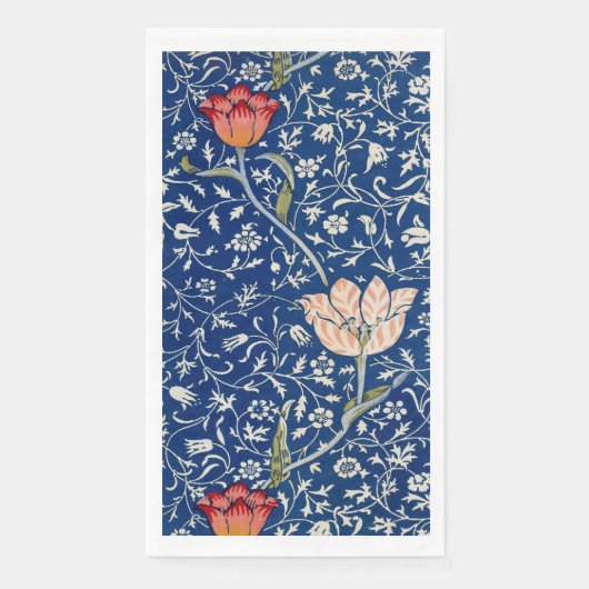 William Morris Medway Blue Floral Servet (Voorkant)