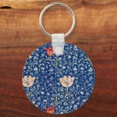 William Morris Medway Blue Floral Sleutelhanger (Voorkant)