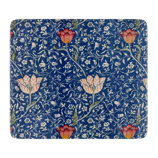William Morris Medway Blue Floral Snijplank (Voorkant)