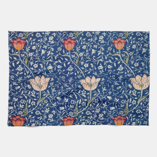 William Morris Medway Blue Floral Theedoek (Horizontaal)