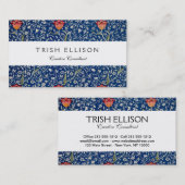 William Morris Medway Blue Floral Visitekaartje (Voorkant / Achterkant)