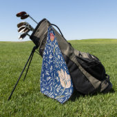 William Morris Medway-patroon Golfhanddoek (Groen)