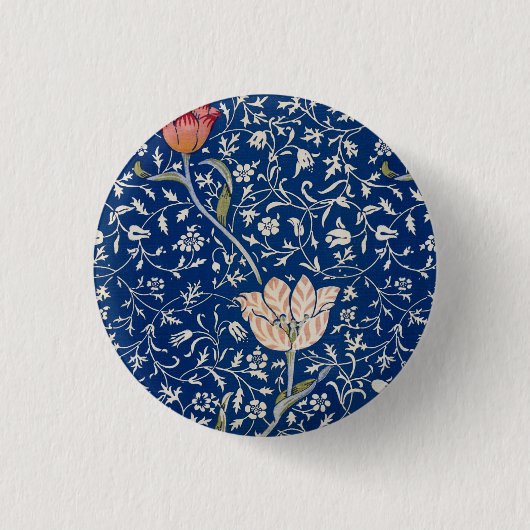 William Morris Medway-patroon Ronde Button 3,2 Cm (Voorkant)