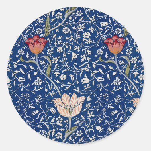 William Morris Medway-patroon Ronde Sticker (Voorkant)