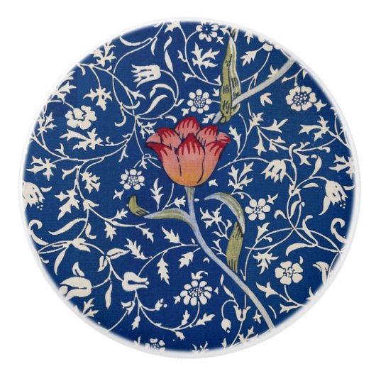 William Morris Medway Pattern Keramische Knop (Voorkant)