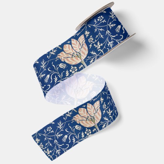 William Morris Medway Pattern Satijnen Lint (Achterkant)