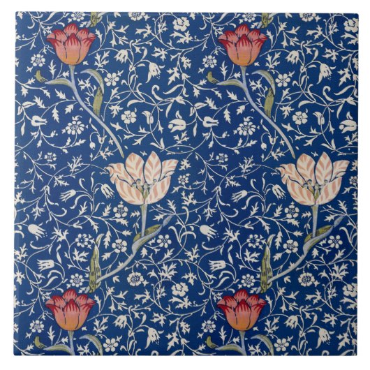 William Morris Medway Pattern Tegeltje (Voorkant)