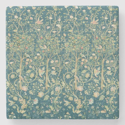 William Morris "Melsetter" 1 Stenen Onderzetter (Voorkant)