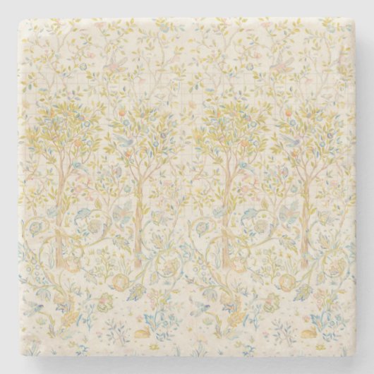 William Morris "Melsetter" 2 Stenen Onderzetter (Voorkant)