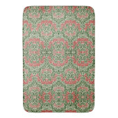 William Morris Michaelmas Daisy Flowers Pink Green Badmat (Voorkant Verticaal)