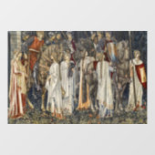 William Morris Middeleeuwse Ridders Tapijt Ontwerp Raamsticker (Vel)