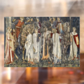 William Morris Middeleeuwse Ridders Tapijt Ontwerp Raamsticker (Vel 2)