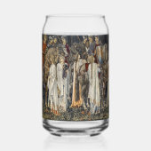 William Morris Middeleeuwse Ridders Tapijtontwerp Blikvorm Glas (Achterkant)