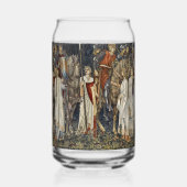 William Morris Middeleeuwse Ridders Tapijtontwerp Blikvorm Glas (Rechts)