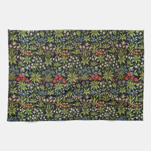 William Morris Millefluers  bloemmotief Theedoek (Horizontaal)