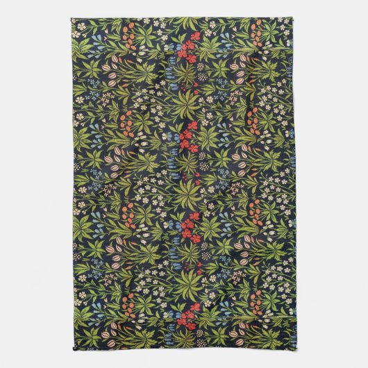 William Morris Millefluers  bloemmotief Theedoek (Verticaal)
