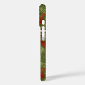 William Morris Monogram Letter B Bloemrijk Rood Gr Case-Mate iPhone Case (Achterkant / Links)