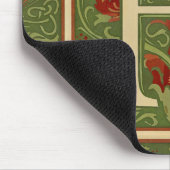 William Morris Monogram Letter B Bloemrijk Rood Gr Muismat (Hoek)