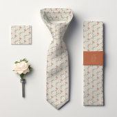 William Morris Monogrammed Garden Tulip Floral Stropdas