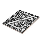 William Morris Monogrammed Letter Z Tegeltje (Zijkant)