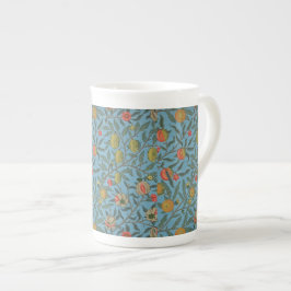 William Morris Mooi Bladerwerk Kleurrijke Vruchten Porselein Kop