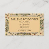 William Morris Mooi Bloemen Lijst Visitekaartje (Achterkant)