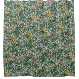 William Morris  Mooi Bloemen Patroon Douchegordijn