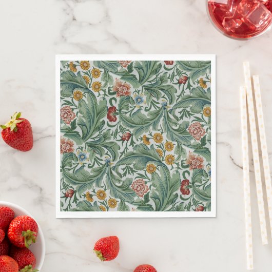 William Morris  Mooi Bloemen Patroon Servet (Insitu)