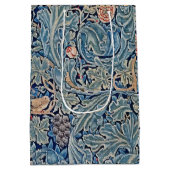 William Morris Mooi Bloemenpatroon Blauw Roze Medium Cadeauzakje (Achterkant)