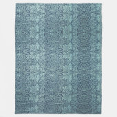  William Morris Mooie Blauwe Bloemen Fleece Deken (Voorkant)