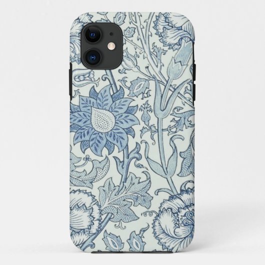 William Morris Mooie bloempatroon, blauw,roos Case-Mate iPhone Case (Achterkant)