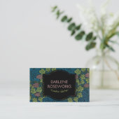 William Morris Mooie wijnstok patroon bessen Visitekaartje (Staand voorkant)