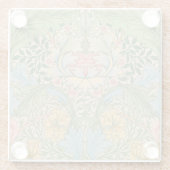 William Morris Myrtle Bloem Bloemen Botanisch Glazen Onderzetter (Achterkant)