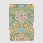 William Morris Myrtle Bloem Bloemen Botanisch Golfhanddoek (Voorkant)