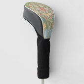 William Morris Myrtle Bloem Bloemen Botanisch Golfheadcover (Schuin)