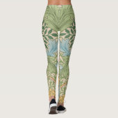 William Morris Myrtle Bloem Bloemen Botanisch Leggings (Achterkant)