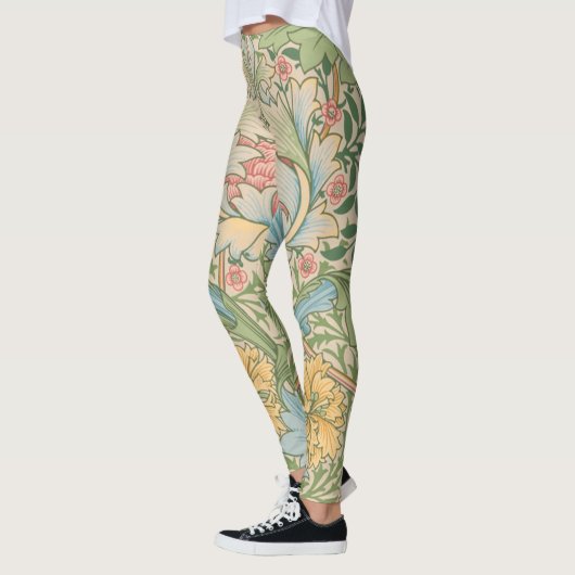 William Morris Myrtle Bloem Bloemen Botanisch Leggings (Links)